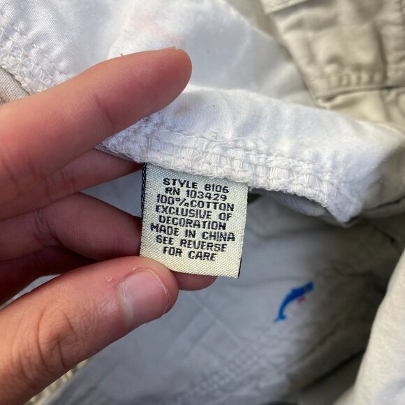 bamboo trader bermuda Beige shorts size 14 Embroidery,Pockets Zipper - Picture 8 of 12